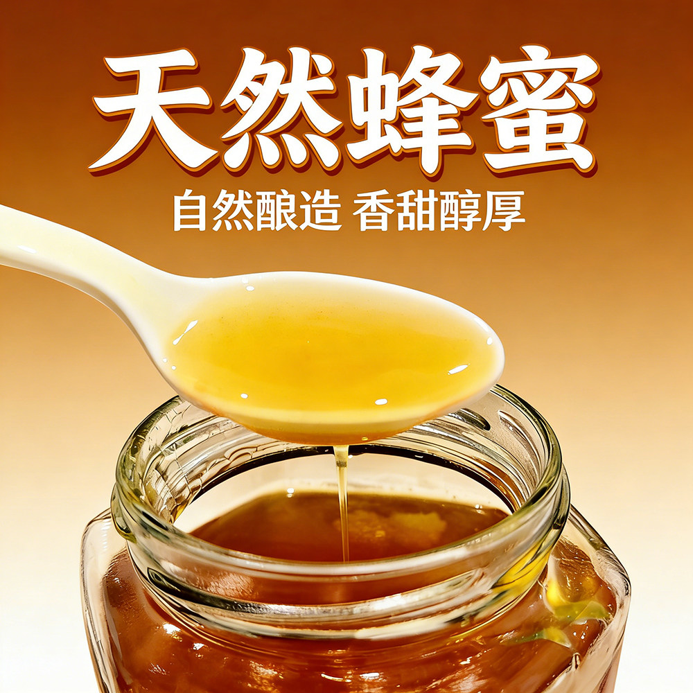 蜂蜜纯正天然野生土蜂蜜蜂巢蜜蜂蜜小包装龙眼蜜百花蜂蜜蜜糖正品