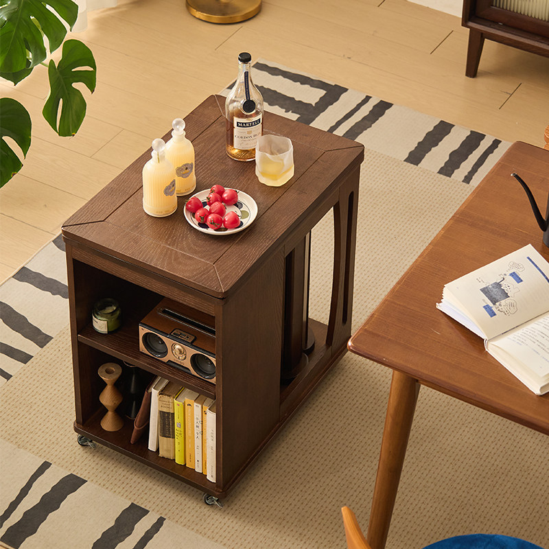 餐厅移动实木移动边几推车多层收纳储物带轮可移动茶几家用餐边桌,住宅家具,移动边几/推车,淘宝优惠券,粉丝福利购,淘宝优惠卷