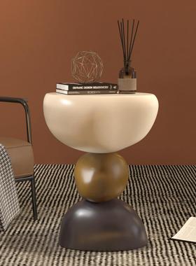 左顾 创意北欧小边几简约现代小茶几迷你角几高级奶油感家居饰品