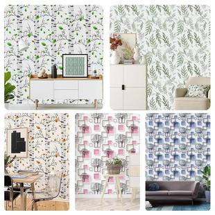 pvc墙贴自粘墙纸壁纸防潮墙纸卧室自沾温馨工程背景浴室墙面装 饰