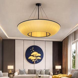 新中式 客厅吊灯宋代美学禅意茶室餐厅吧台灯民宿酒店包厢布艺灯具