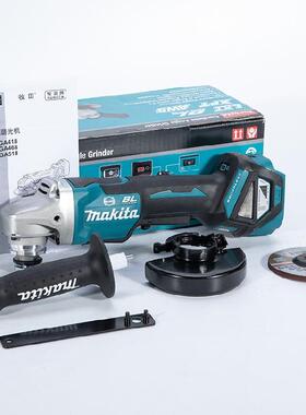 makita牧田角磨机砂轮切割机DGA418手磨机18V充电式锂电4寸100MM