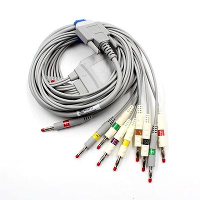 兼容Biocare十导联ECG EKG心电导联线DB15 101G/300G/1200/9803