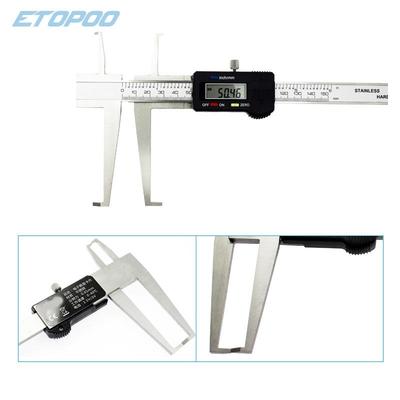 HUOTO双爪内沟槽数显游标卡尺0-150-200-300MM内孔内径测量卡尺