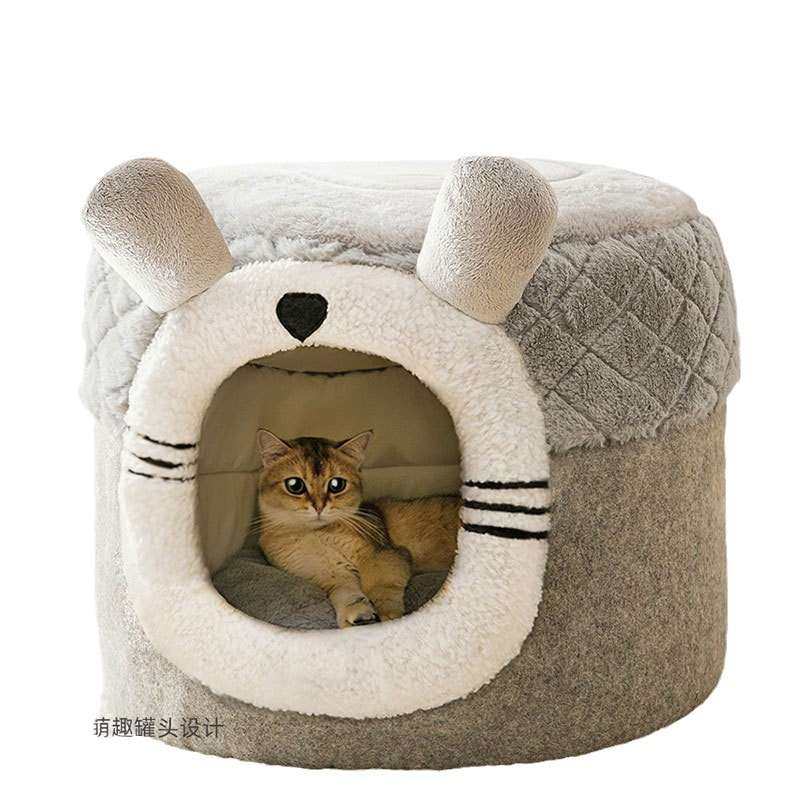 秋冬季动物造型猫窝凳子猫屋封闭式小型犬狗狗奶猫四季通用宠物窝,3C数码配件,其它配件,淘宝优惠券,粉丝福利购,淘宝优惠卷