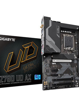 技嘉Z790 UD AX台式机电脑游戏主板D5适用13代CPU 13600KF/13700K