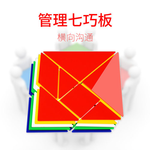 团队管理七巧板企业拓展培训智力拼图益智团建训练建设游戏道具