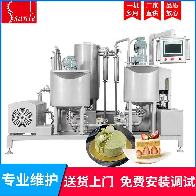 蛋糕全自动连续充气打发机海绵蛋糕戚风蛋糕充气打发机烘焙机械