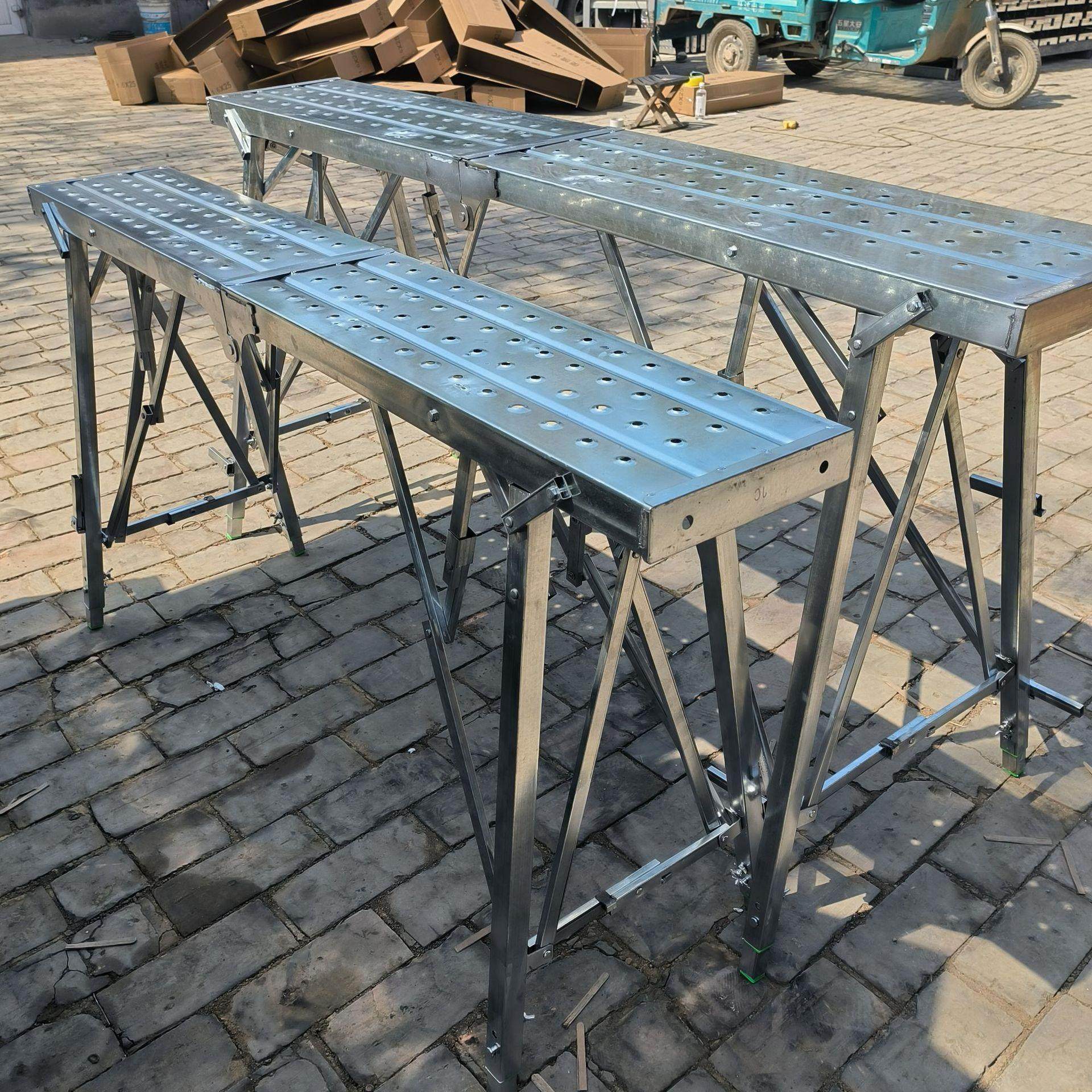 马凳加厚梯子加宽佰耐凳室内脚手架折叠可调节伸缩平台凳可移动,搬运/仓储/物流设备,脚手架,淘宝优惠券,粉丝福利购,淘宝优惠卷