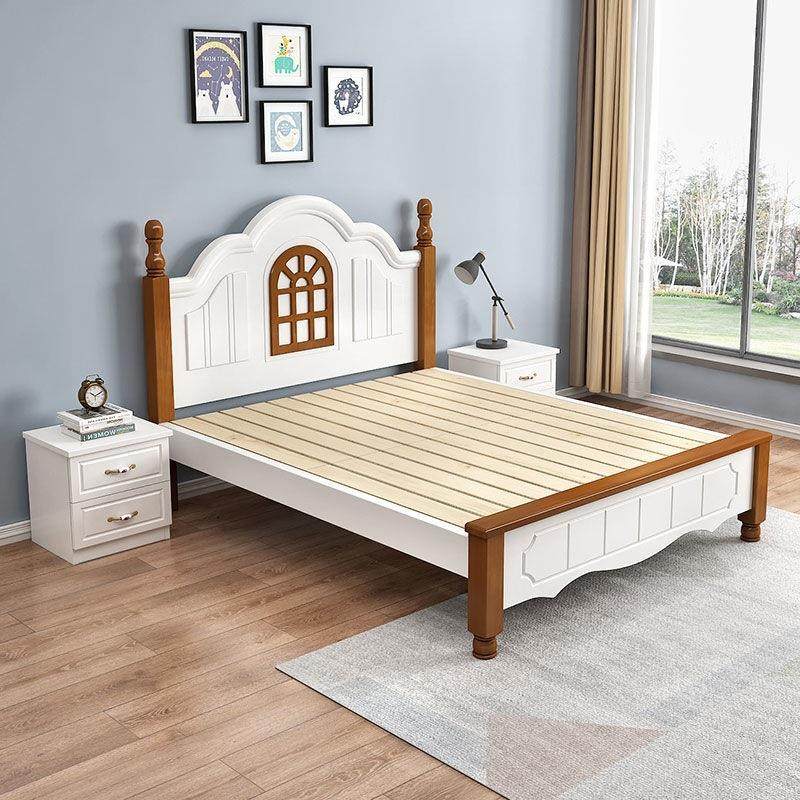 实木床儿童床1.8米现代简约美式经济型主卧1米2白色公主1.5欧式床