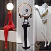 人形雕塑落地大摆件售楼处酒店餐厅走廊迎宾人创意装 饰抽象艺术品