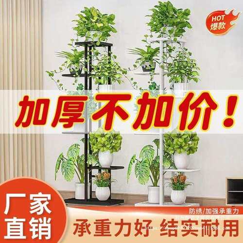 花架子新款高级轻奢室内家用阳台置物架多层铁艺绿萝植物花盆金属