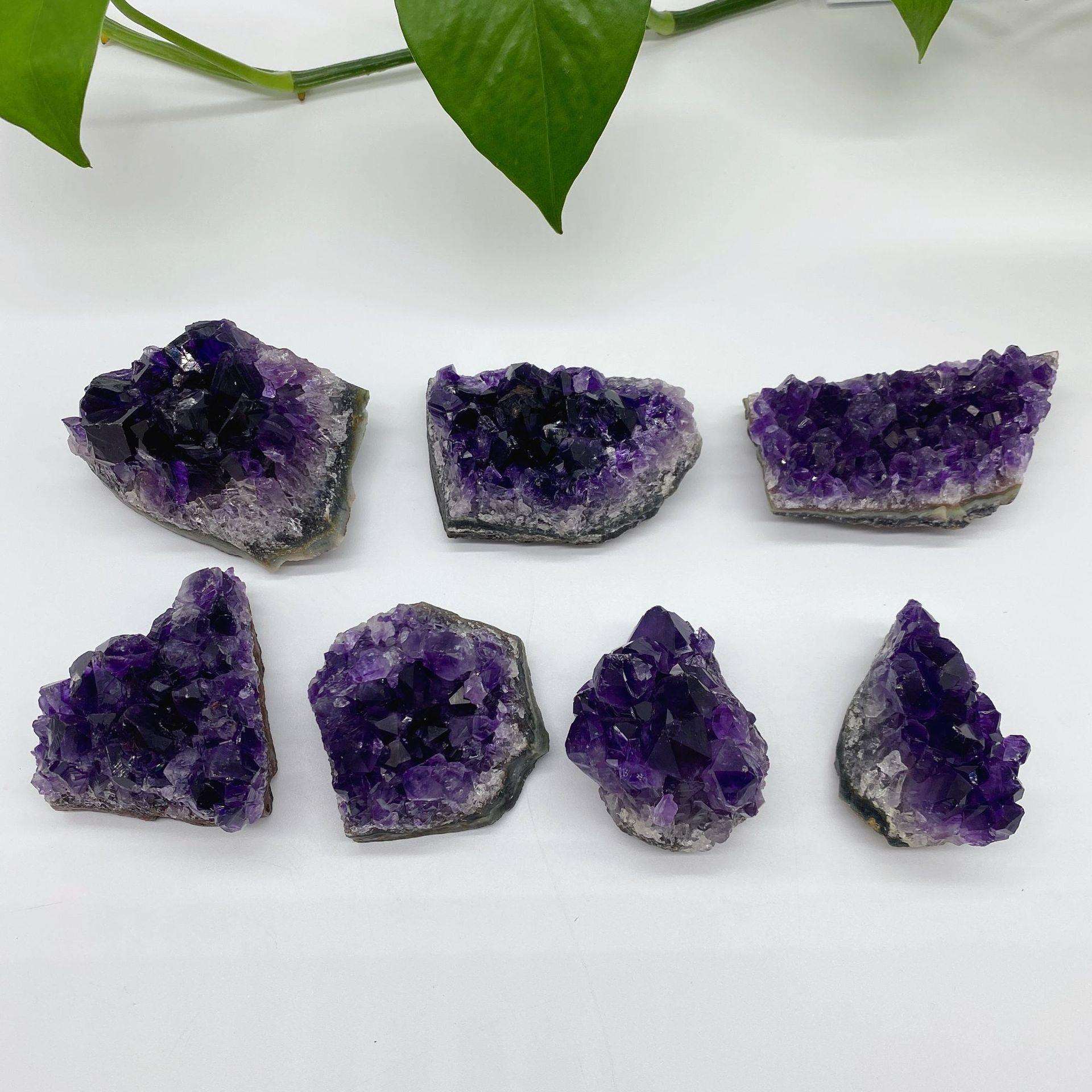 工厂天然紫水晶原石大颗粒装饰碎石原石 摆件装饰