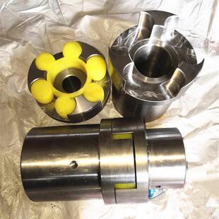 直供水泵联轴器LM/ML聚氨酯梅花垫联轴器45钢发黑爪型