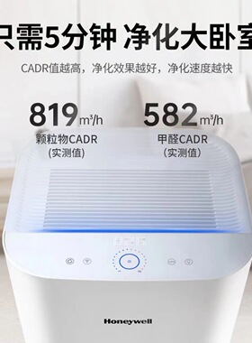 霍尼韦尔(Honeywell)空气净化器家用除甲醛除雾霾智能KJ820F-P21D