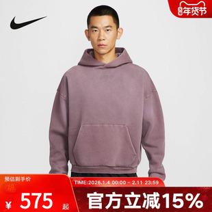 NIKE耐克德文布克男子加绒卫衣2026春季新款连帽套头衫II3922-502