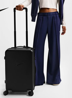 NIKE耐克男女款52L运动员登机静音商务拉杆箱22寸黑色HV8584-010