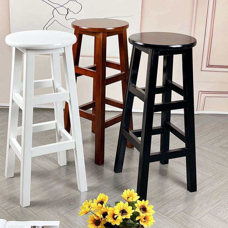 全实木吧台凳家用圆凳餐饮凳简约梯凳高脚椅子奶茶店高凳现代吧椅,3C数码配件,其它配件,淘宝优惠券,粉丝福利购,淘宝优惠卷