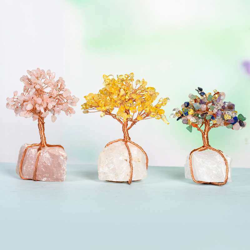 白水晶座缠丝水晶树摆件工艺品紫晶创意树居家办公桌面水晶树饰,3C数码配件,其它配件,淘宝优惠券,粉丝福利购,淘宝优惠卷