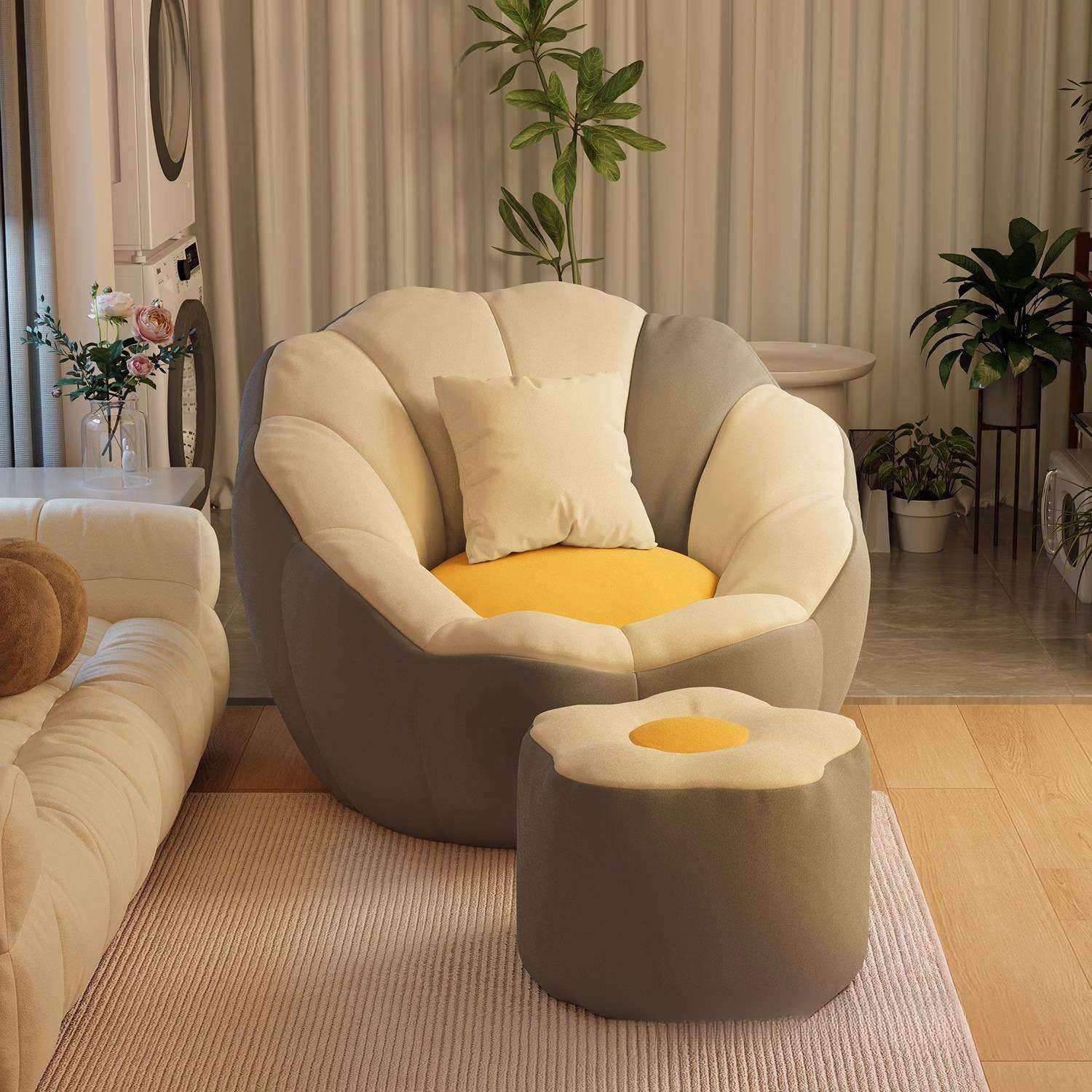 懒人沙发可睡可躺卧室小沙发单人躺椅榻榻米豆袋沙发椅网红懒人椅,3C数码配件,其它配件,淘宝优惠券,粉丝福利购,淘宝优惠卷