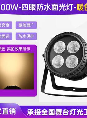 面光灯LED4眼防水面光高亮度户外文旅灯光4颗50W双色温灯珠