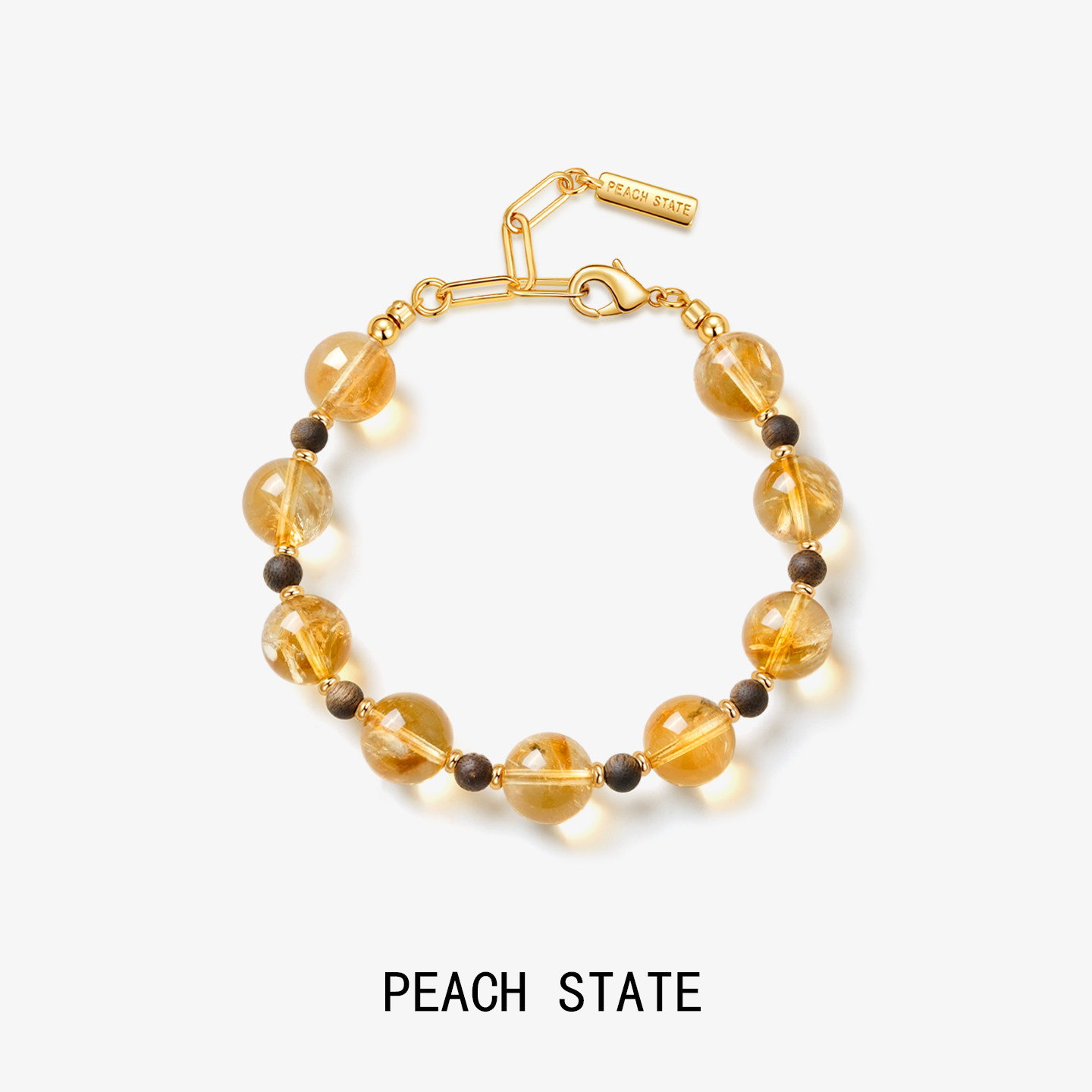PEACHSTATE黄塔晶沉香手链