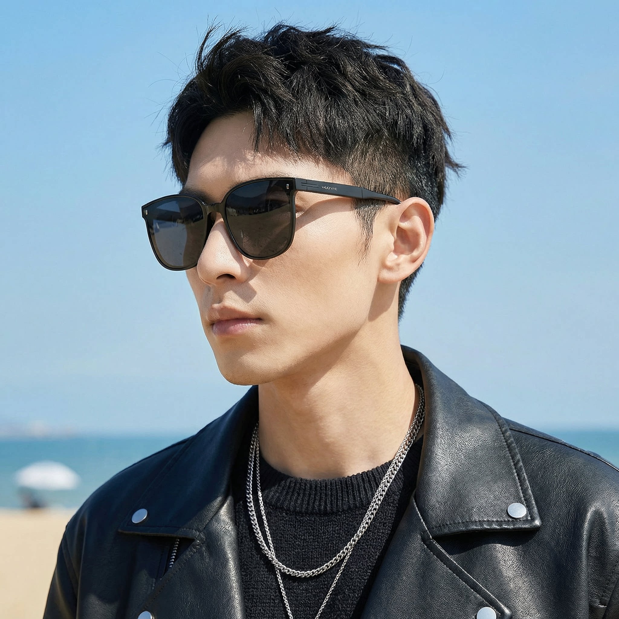 [送丝巾]MOSHYE墨上影户外轻盈不夹头折叠墨镜防油污偏光太阳镜