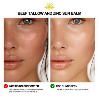 Sunscreen Makeup Beef Tallow and Zinc Sun Balm Sun Protectio