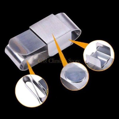 Q84C Strong Billiard Ball Pool Cue Chalk Holder Stainless