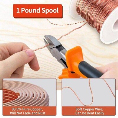 1Set 99.9% Pure Copper Wire With Fibonacci Coil Winding Jig