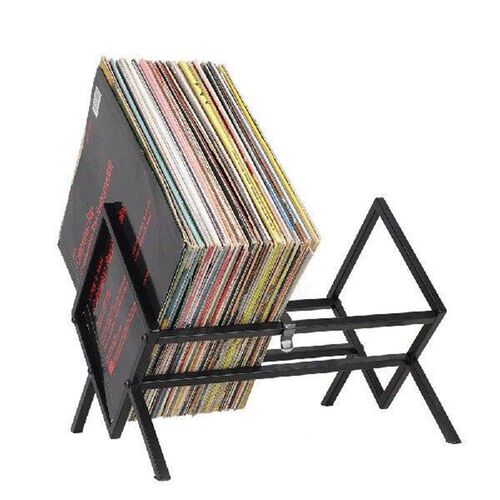 Single Tier Vinyl Record Storage Matte Black Vinyl Record