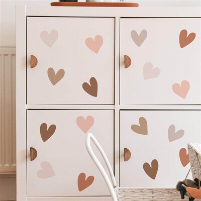 Boho Hearts Creative Wall Sticker For Children Baby Girls Bo