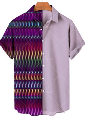 New Fashion Summer Casual Hawaiian Flower Shirts for Mens V