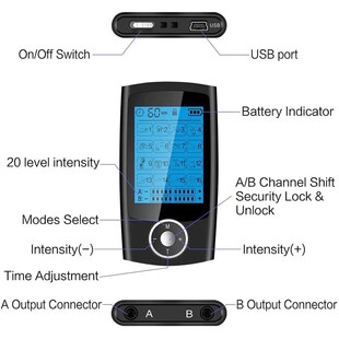 TENS Unit 16 Modes Electric EMS Muscle Stimulation Relax Bod