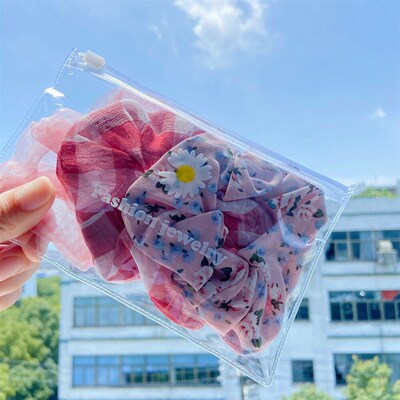 3Pcs/Set Daily Soft Hair Scrunchies Plush Elastic Hair Band