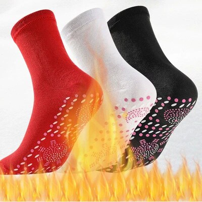 1/5pairs Tourmaline Self-Heating Socks Winter Warm Thermal H