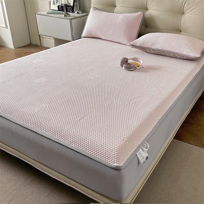 冰豆豆床笠款凉席三件夏季冰丝席全包凉感床护罩空调软席子家用,床上用品,冰丝席,淘宝优惠券,粉丝福利购,淘宝优惠卷