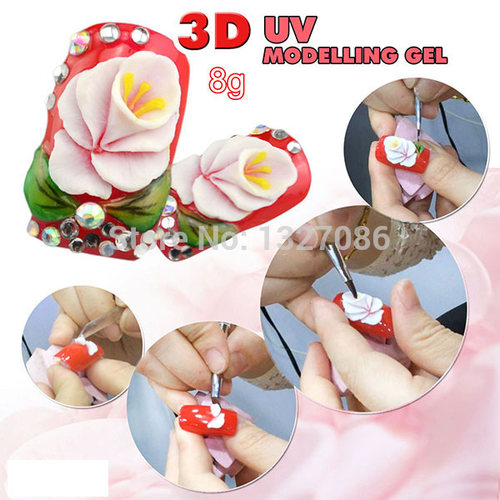 3D UV Sculpture Gel Modelling Colour Nail Art Tips Creative