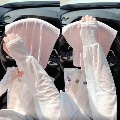 Summer lace fairy style sun protection womens ice silk slee