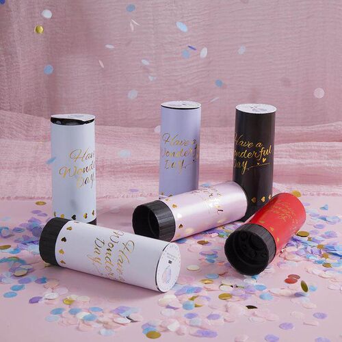 Internet-famous mini handheld confetti poppers for weddings,