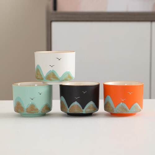 Qianlijiangshan hand-painted travel tea set gift box set out