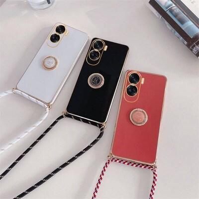 Honor90 Honor70 Honor50 Luxury Plating Ring Holder Crossbody