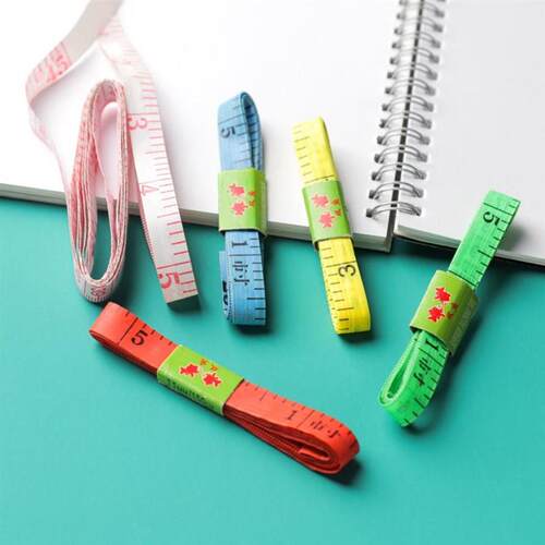 Colorful flexible measuring tape for home and gym use, suita