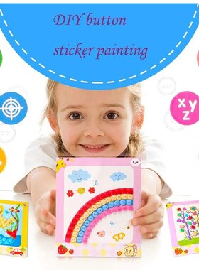 Button  Mosaic er Art Kits Drawing Toys Preschool Early Educ