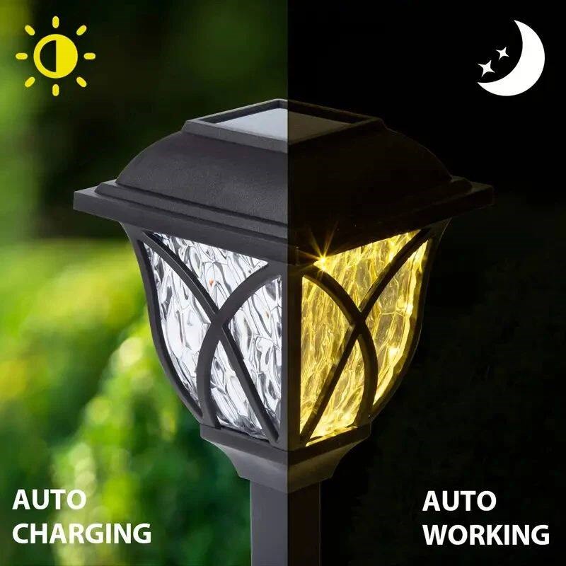 1-10 Pack Solar Yard Lights Bright Lawn Lights Outdoor Water - 实物图