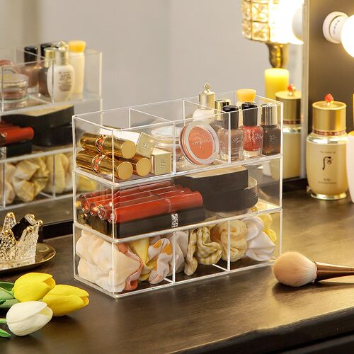 Acrylic Makeup Organizer for Storage Boxes Desktop Cosmetic