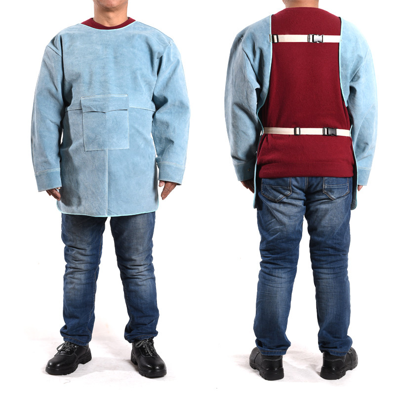 牛皮电焊服 焊工防护服 氩弧焊围裙工作服 防烫阻燃防辐射耐高温,居家日用,防护服,淘宝优惠券,粉丝福利购,淘宝优惠卷