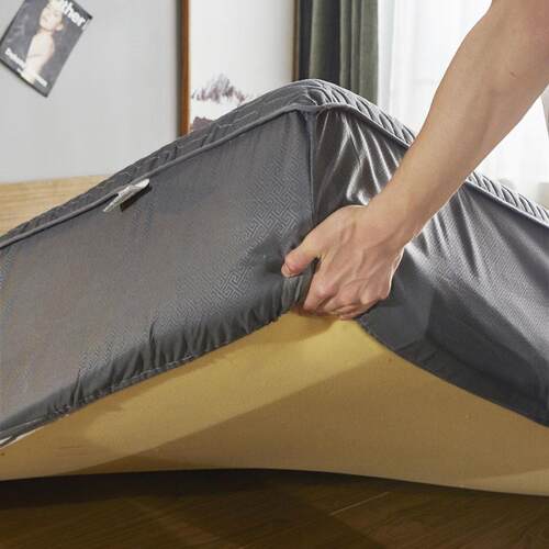 Cotton bed cover thick full mattress dust cover bedspread
