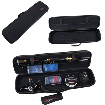 Sougayilang Fishing Rod Combos 4 Sections Carbon Fiber Casti