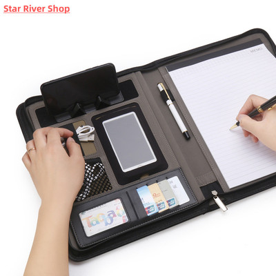 A4 Multifunction Business Presentation Conference PU Leather